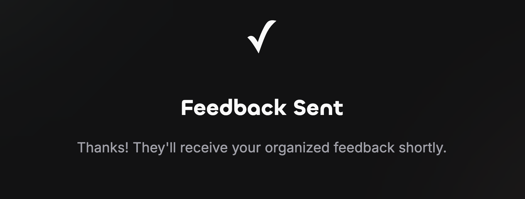 Step 4: You get an email